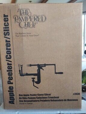 The Pampered Chef Apple Peeler/Corer/Slicer With Thick Slice Attachment